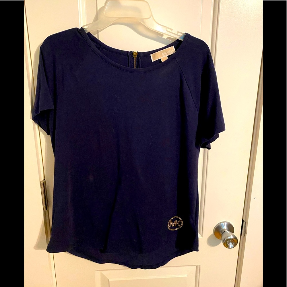 Michael Kors dark blue shirt